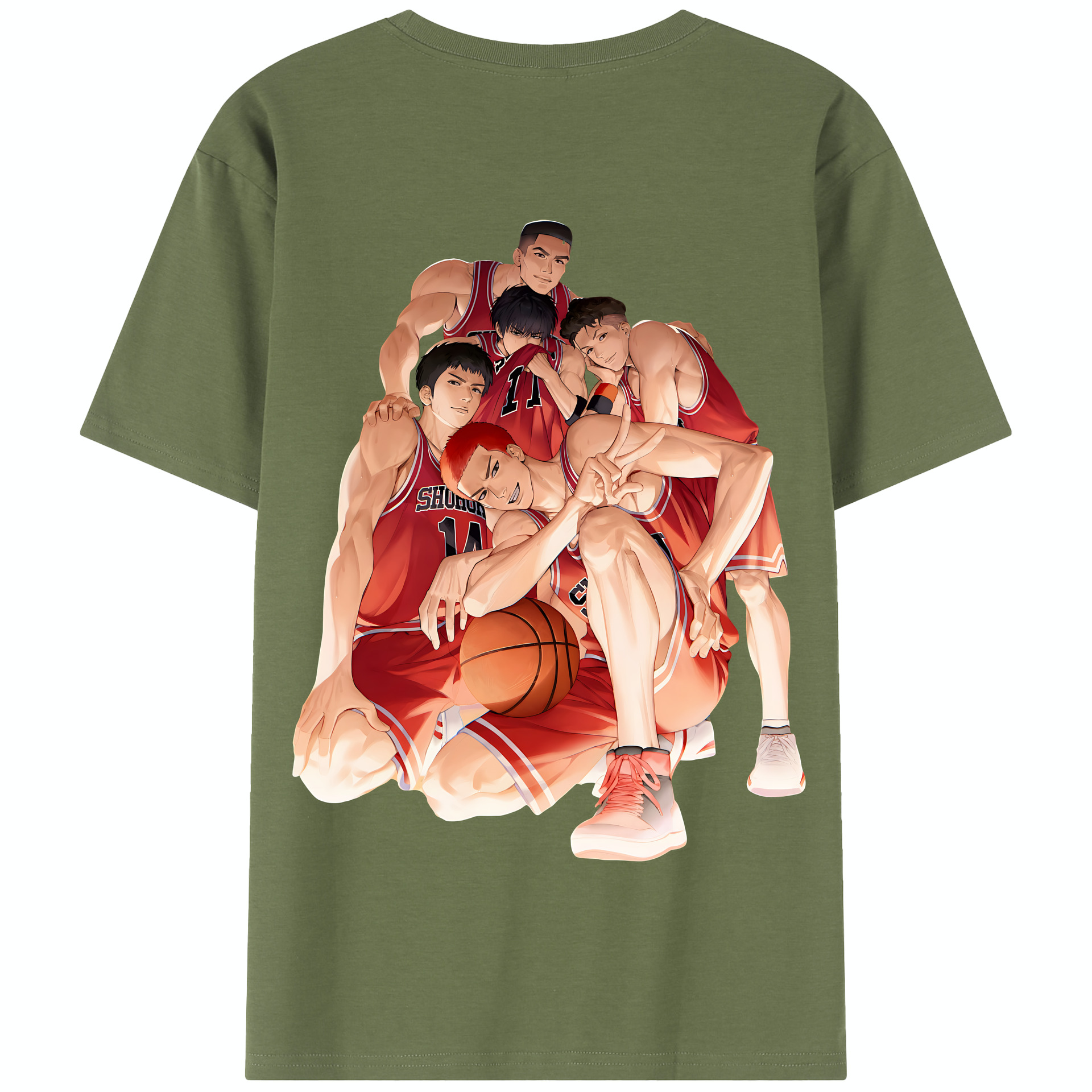 （画像用） SLAM DUNK／スラムダンク 綿100％半袖Tシャツ（背面プリント）